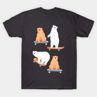 Skateboarding Bears T-Shirt